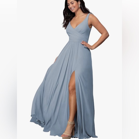 Dresses & Skirts - MAGGCIF Women's V Neck Chiffon Bridesmaid Dresses for Women